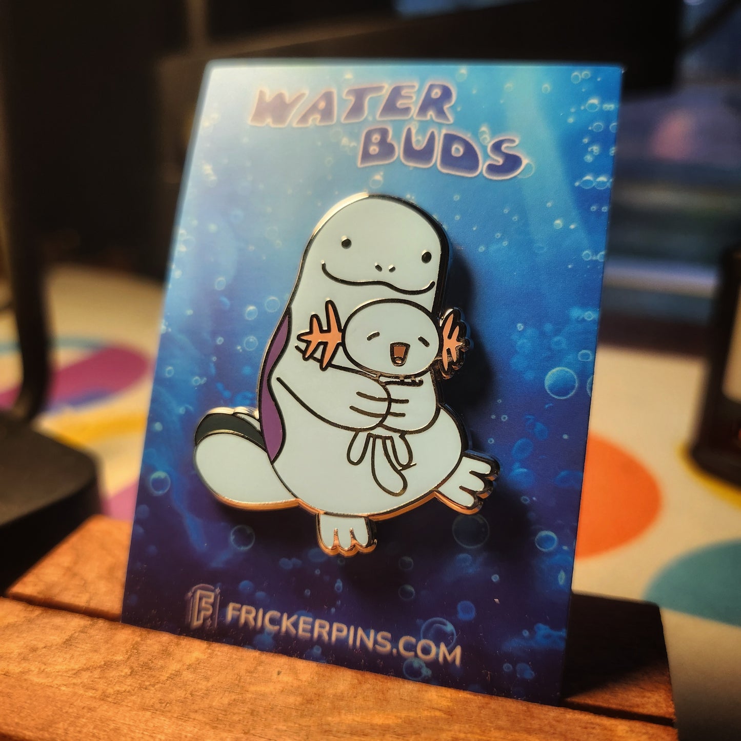 "Water Buds" 1.5" enamel pin